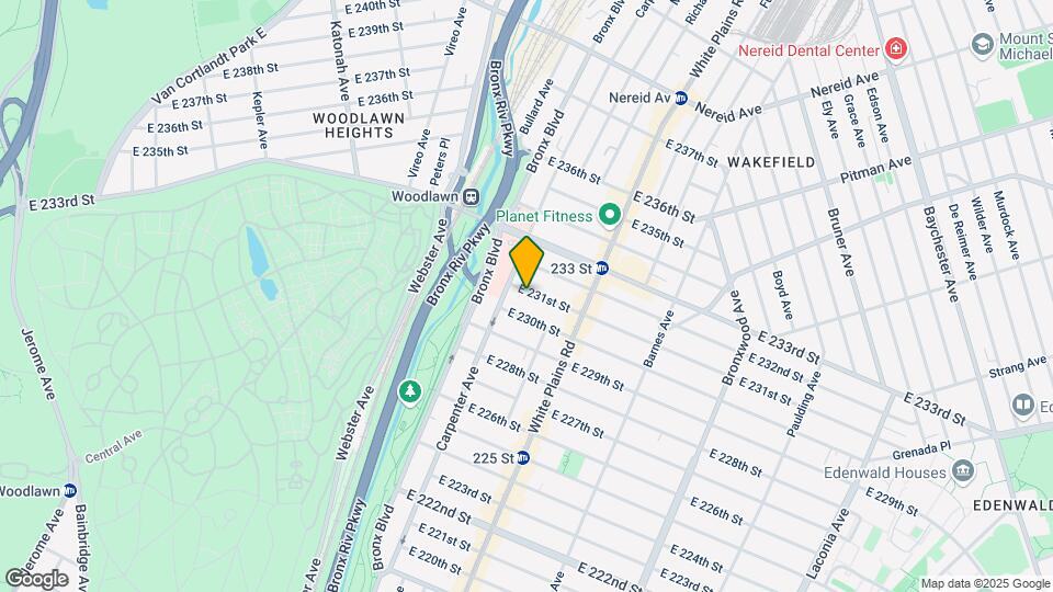 642-646 E 231st Mapa y Detalles de la Ubicación
