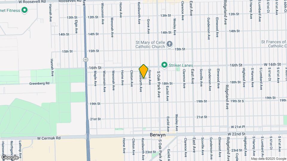 1641 Kenilworth Ave Map and Location Details