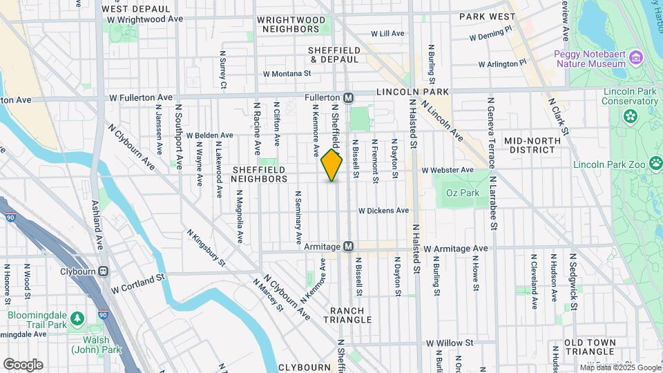2138 N Sheffield Ave Map and Location Details