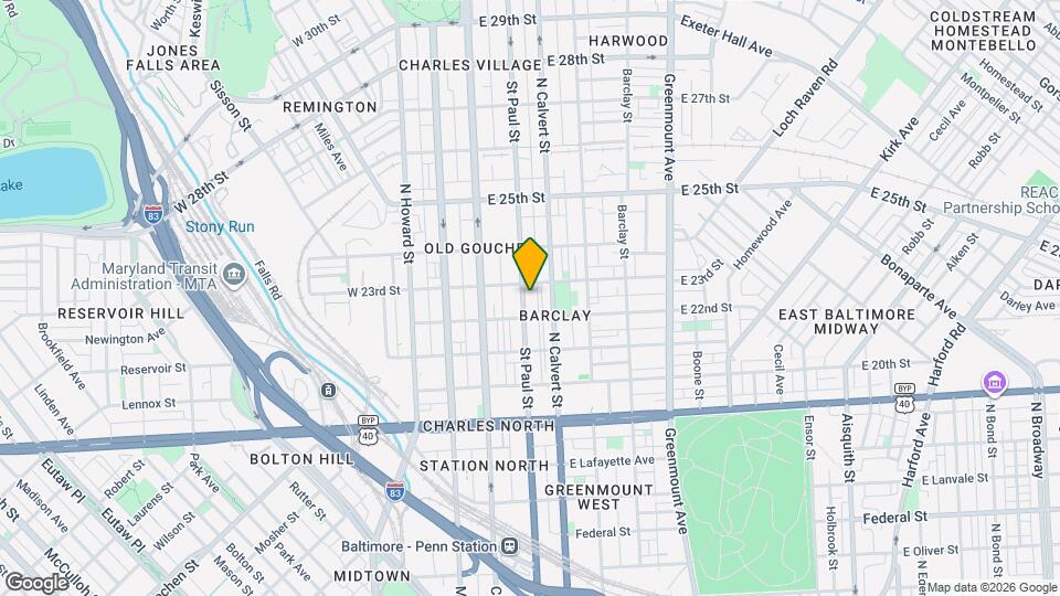 2221 Saint Paul St Map and Location Details