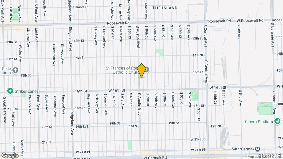 1517 S Austin Blvd Map and Location Details
