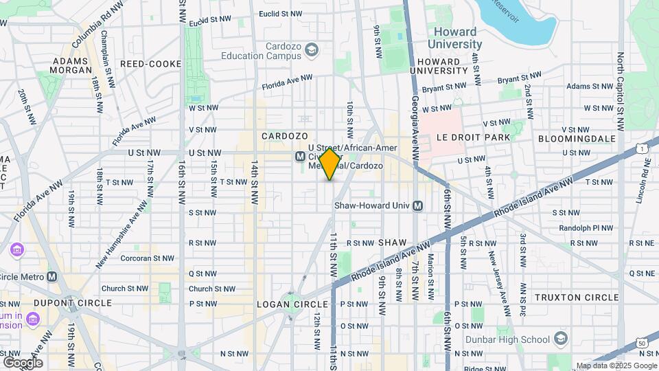 1838 11th St NW Map and Location Details
