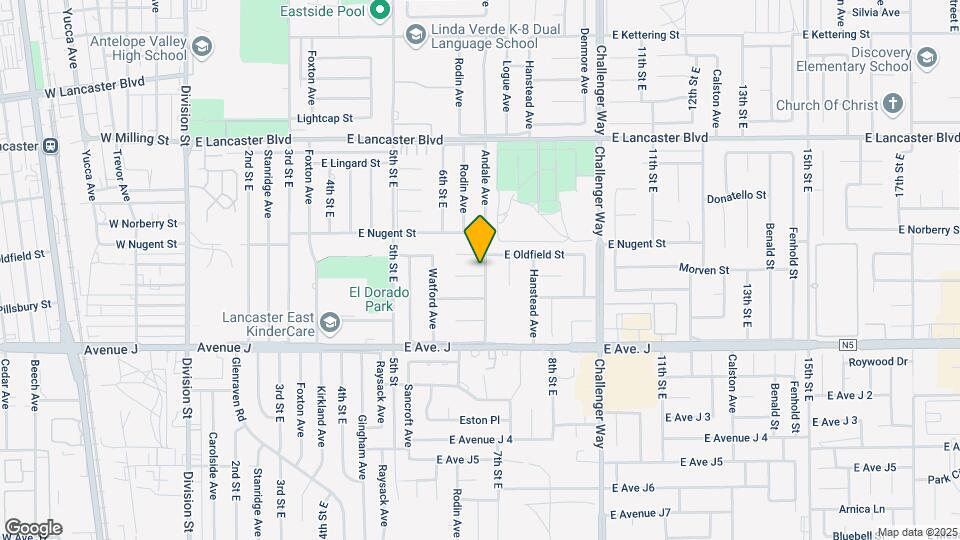 639 E Ovington St Map and Location Details