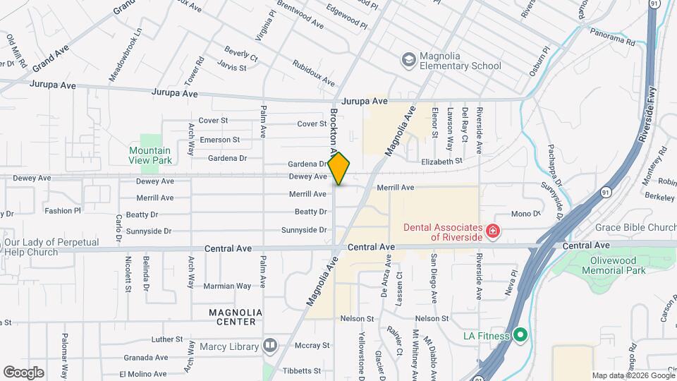 6332 Brockton Ave Map and Location Details