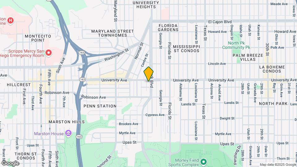 3812 Park Blvd Map and Location Details