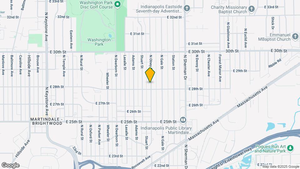 2822 N Olney St Map and Location Details