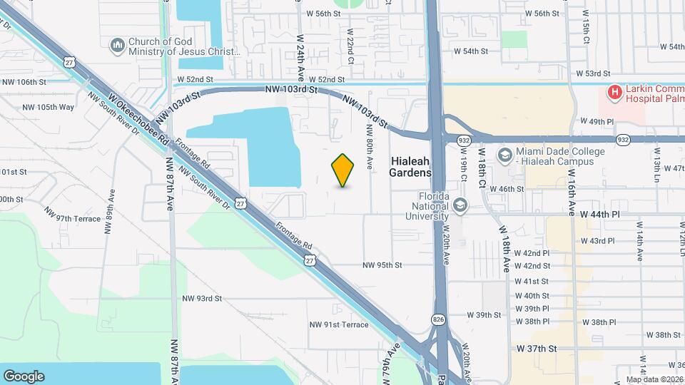 9890 NW 80th Pl Map and Location Details