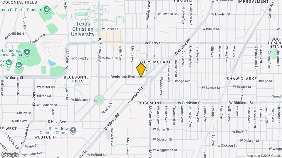 2521 Benbrook Blvd Map and Location Details
