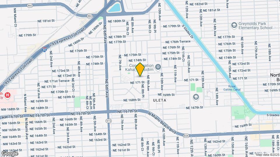 830 NE 171st Ter Map and Location Details