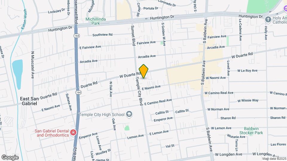 1222-1228 Temple City Blvd Map and Location Details