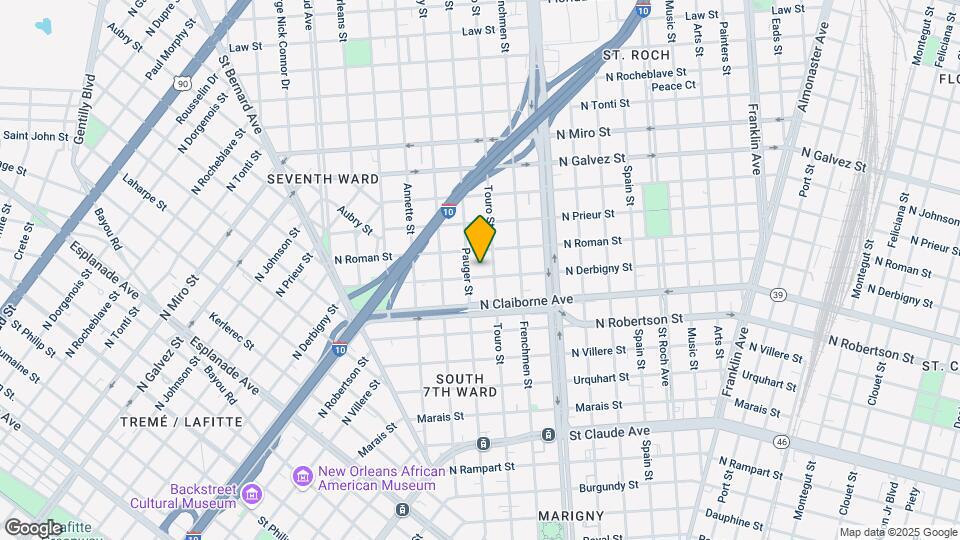 1917 N Derbigny St Map and Location Details
