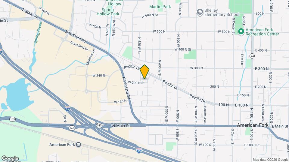 203 N 450 W Map and Location Details