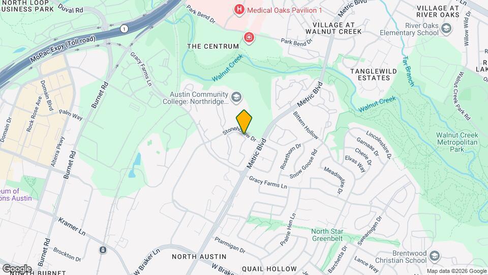 11915 Stonehollow Dr, Unit 1023 Mapa y Detalles de la Ubicación