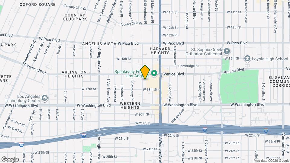 1624 S St Andrews Pl Map and Location Details