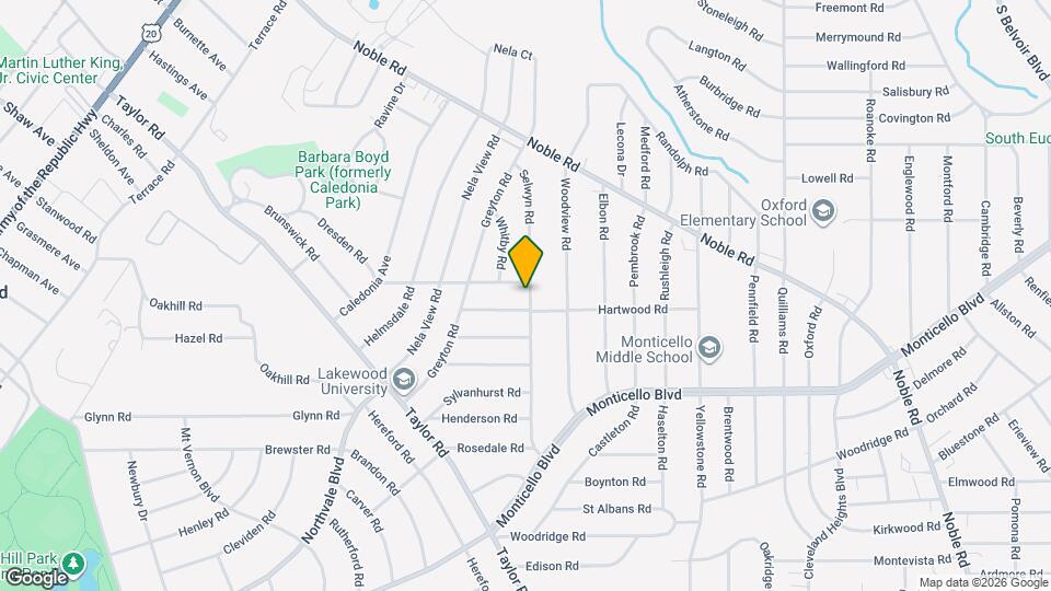 3430 Winsford Rd Mapa y Detalles de la Ubicación