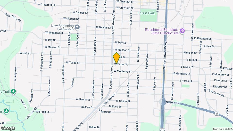 718 W Texas St Map and Location Details