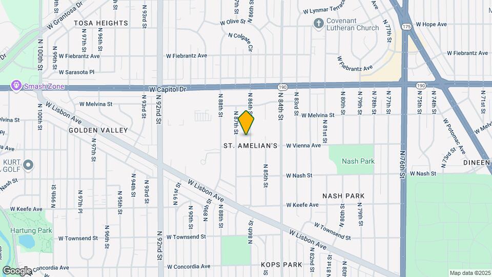 3817 N 86th St Map and Location Details