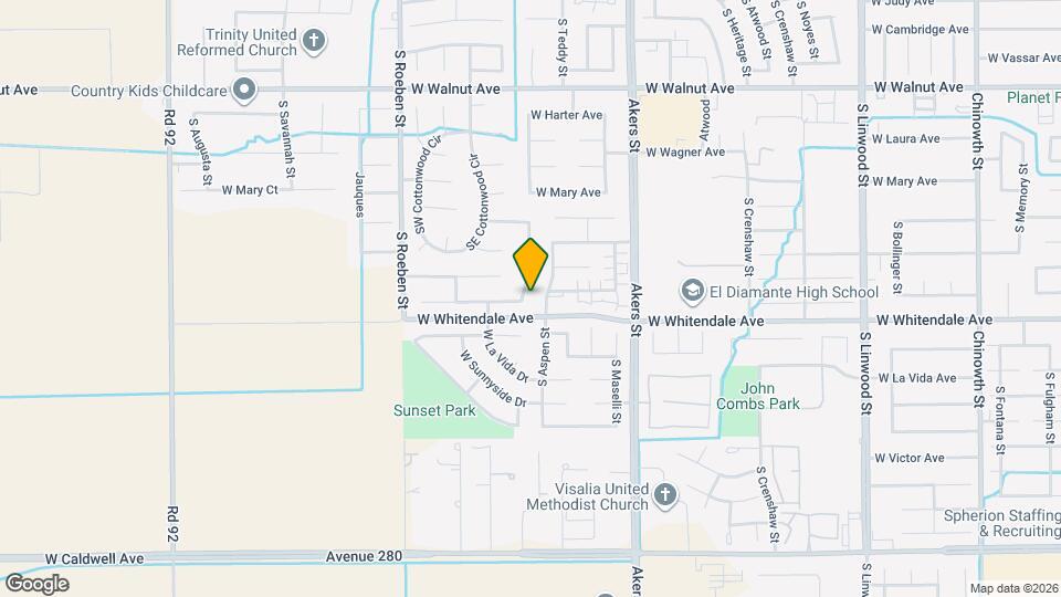 2650 S Peppertree St Map and Location Details