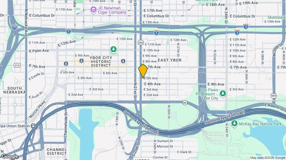 2205 E 5th Ave Map and Location Details