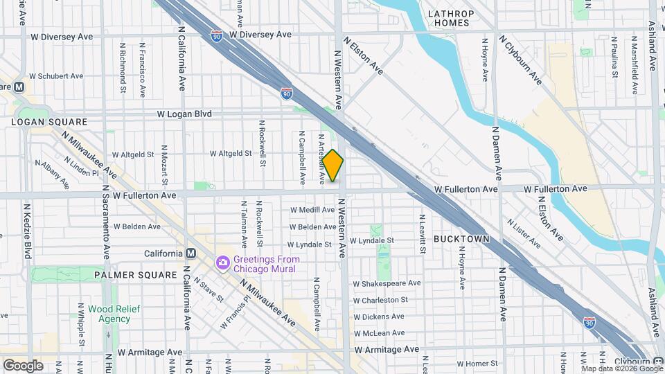 2414 W Fullerton Ave, Unit 2 Map and Location Details