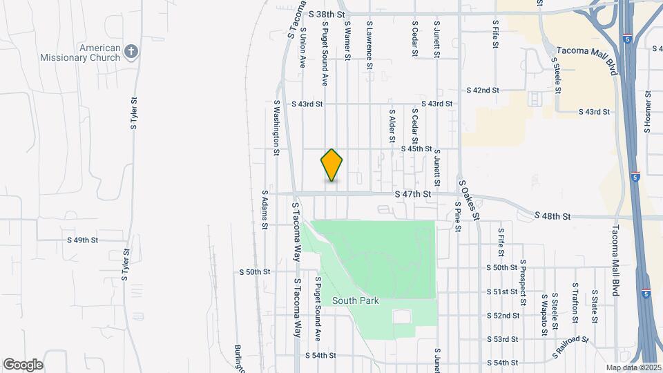 4545 S Puget Sound Ave Map and Location Details