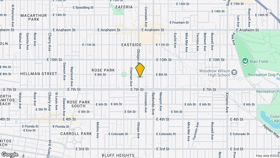 766 Obispo Ave Map and Location Details