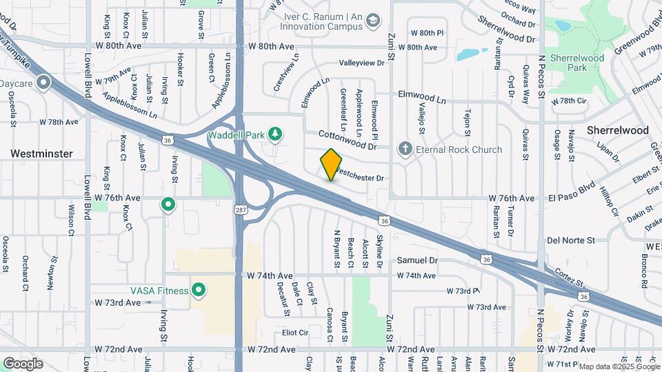 7641 Elmwood Ln Map and Location Details