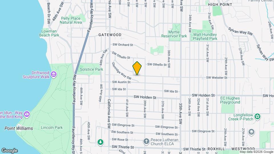 3927 SW Webster St Map and Location Details