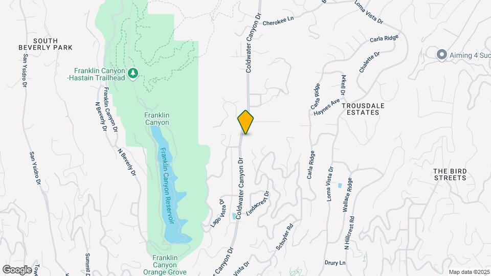 1720 Coldwater Canyon Dr Map and Location Details