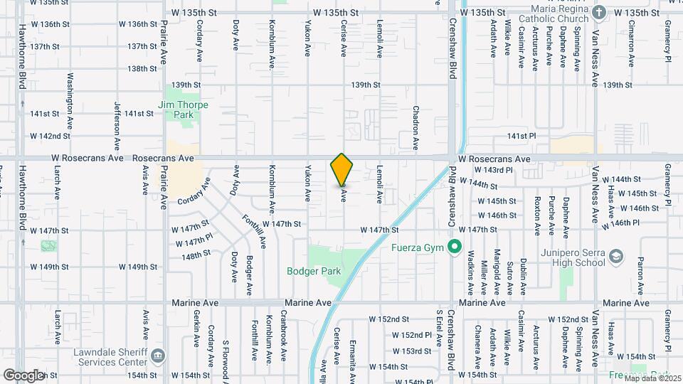 14427 Cerise Ave Map and Location Details