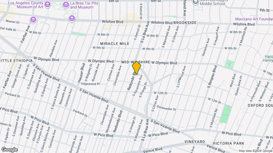 1056 S Redondo Blvd, Unit 1058 Map and Location Details