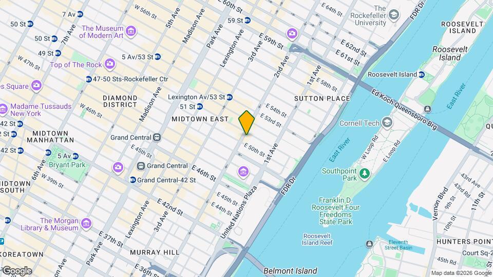 954 Second Ave Mapa y Detalles de la Ubicación