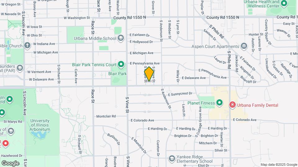 504 E Florida Ave Map and Location Details