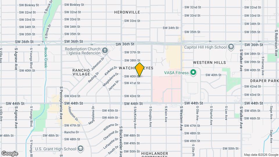 1132 SW 40th St Map and Location Details