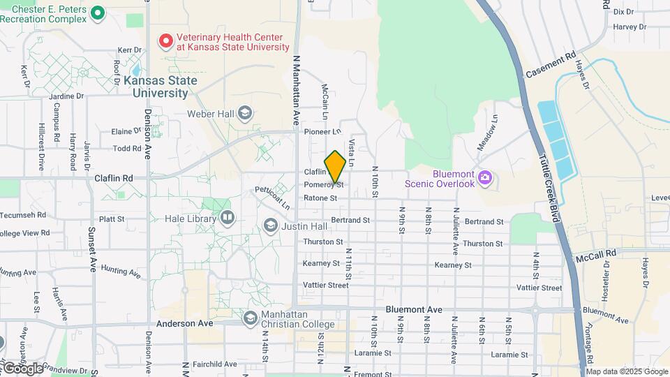 1119 Pomeroy St Map and Location Details