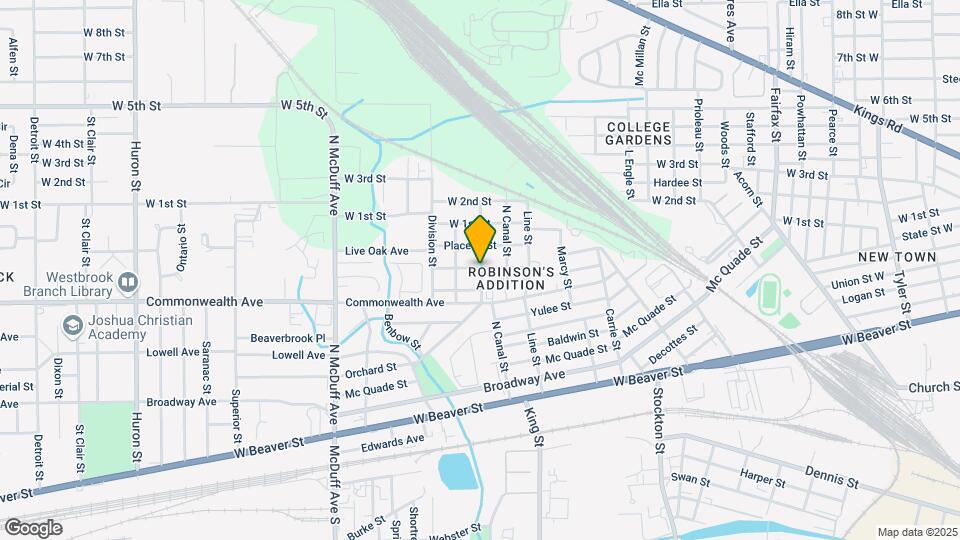 1042 Almeda St Map and Location Details