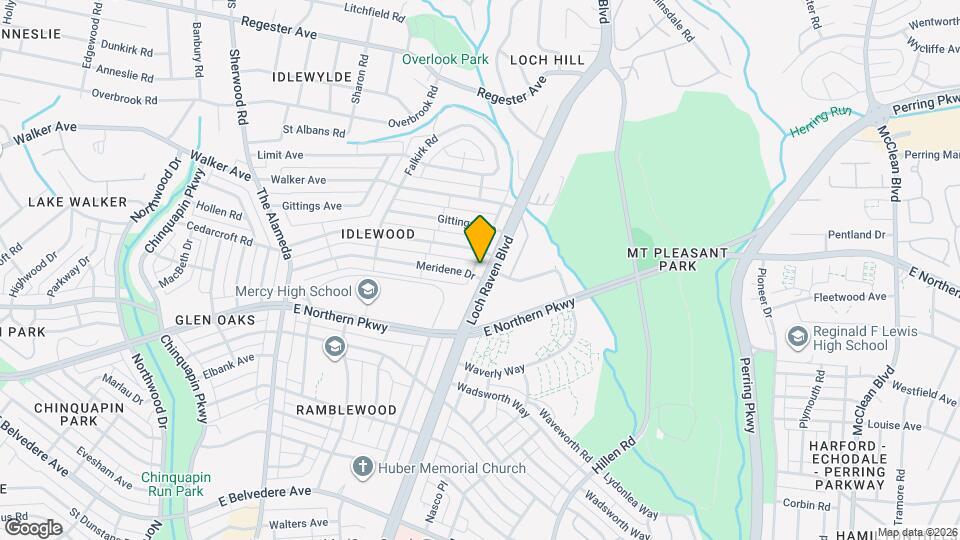 1444 Meridene Dr Map and Location Details