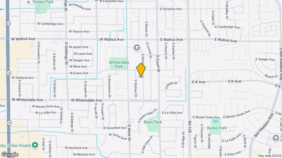 2505 S Encina St Map and Location Details