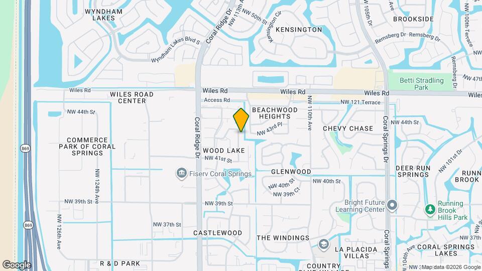 4261 NW 114th Terrace Map and Location Details