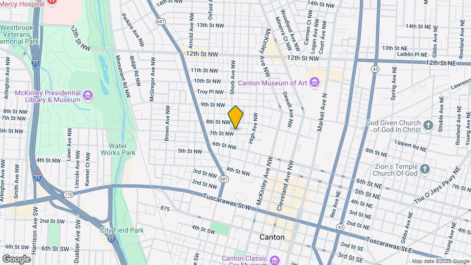 825 7th St NW Map and Location Details