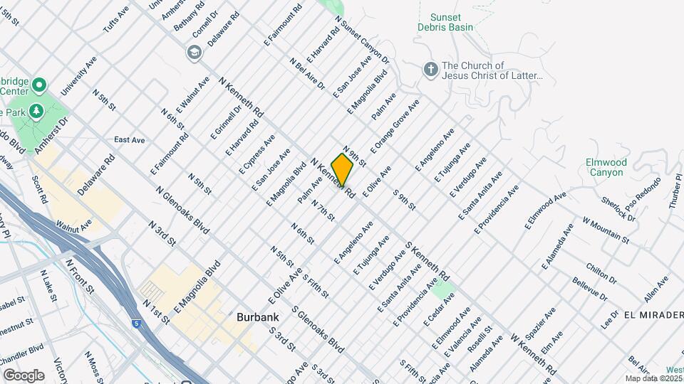 750 E Orange Grove Ave Mapa y Detalles de la Ubicación