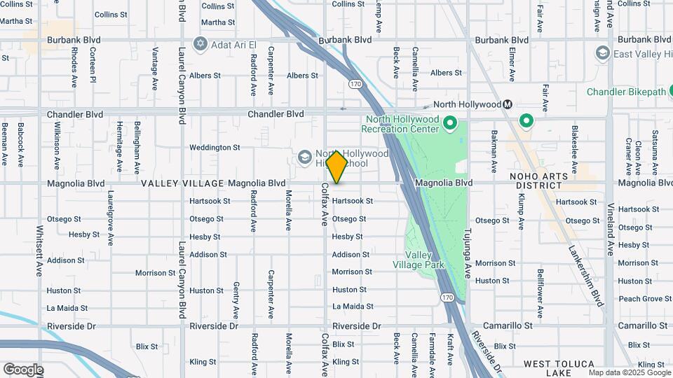 11678 Magnolia Blvd Mapa y Detalles de la Ubicación