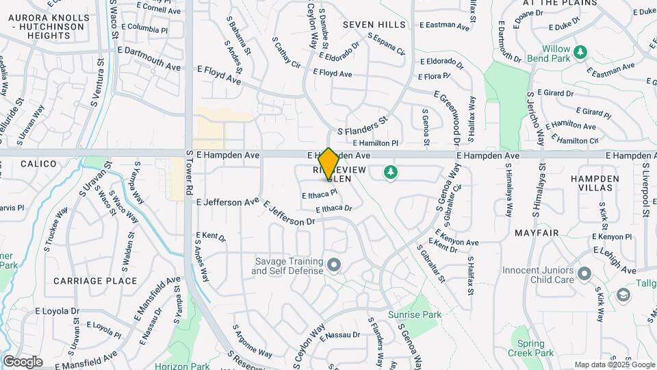 3544 S Ceylon Way Map and Location Details