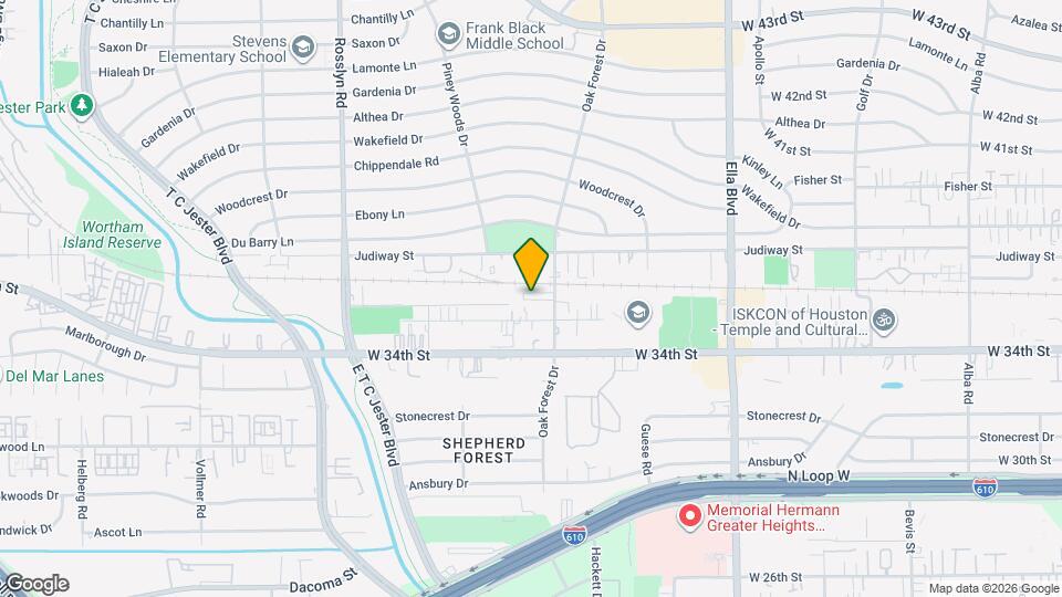 2114 Bidwell Dr Map and Location Details