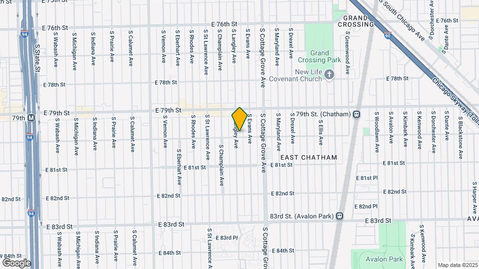 704 E 80th St Map and Location Details