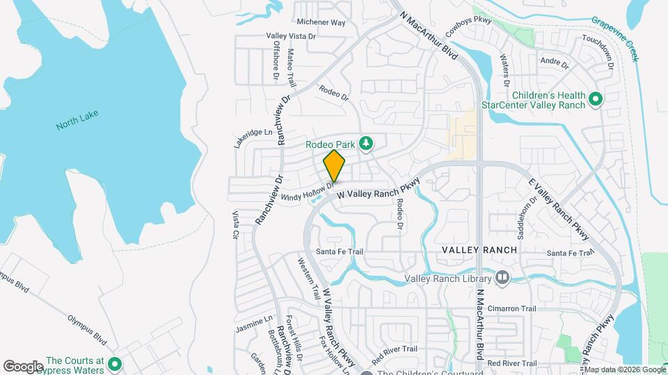 9702 Windy Hollow Dr Map and Location Details