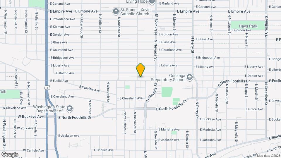 807 E Euclid Ave Map and Location Details