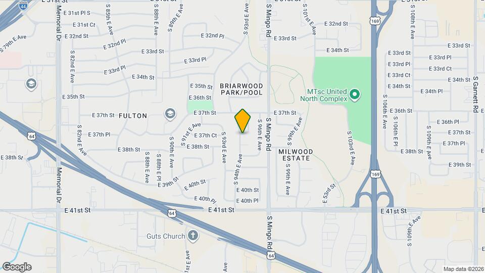 9406 E 37th Ct Map and Location Details