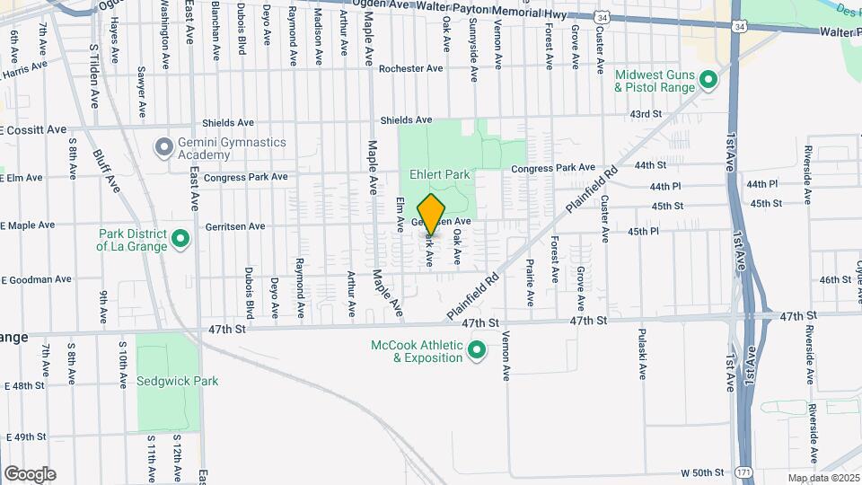 4537 Park Ave Map and Location Details