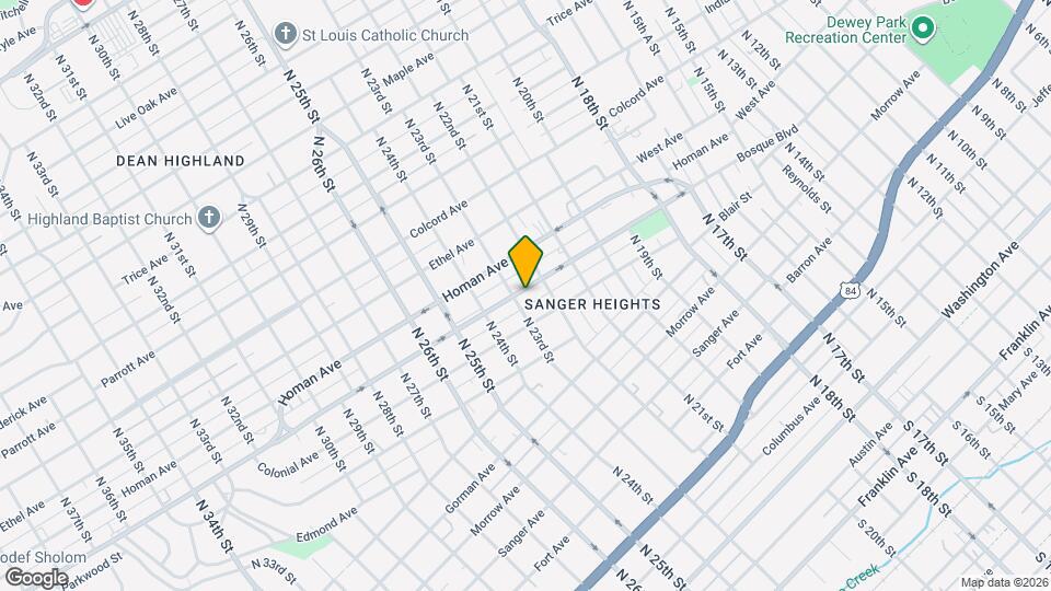 2220 Bosque Blvd Map and Location Details